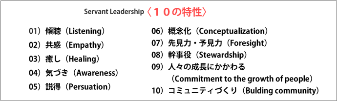 サーバント・リーダーシップ１０の特性